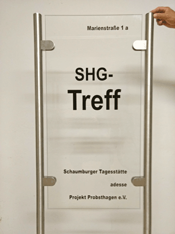 Schilder Kopie-Service Stadthagen Schild Edelstahl-Plexiglas